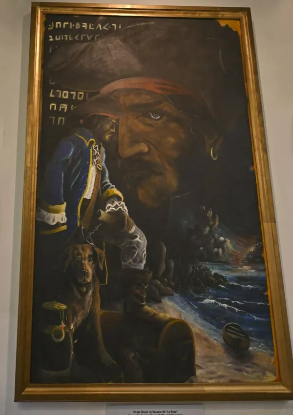 Slika Oliverja Lavasseurja v muzeju na Sej&scaron;elih / Foto: Franci Horvat