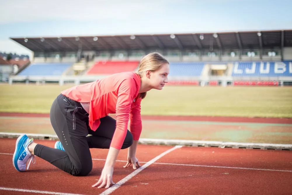 Zala Istenič, &scaron;printerka / Foto: Peter Kastelic / Azs