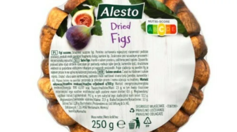 Odpoklic izdelka Suhe fige, 250 g, Alesto. Foto: STA