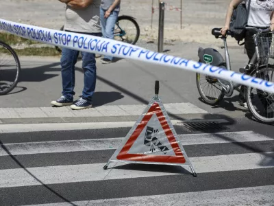 05.06.2025 - Simbolična fotografija Policija - prometna nesreča - policijski trakFoto: Luka Cjuha