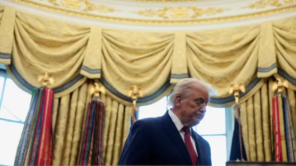 FILE PHOTO: U.S. President Donald Trump attends a Mexican Border Defense Medal presentation in the Oval Office at the White House in Washington, D.C., U.S., December 15, 2025. REUTERS/Evelyn Hockstein/File Photo