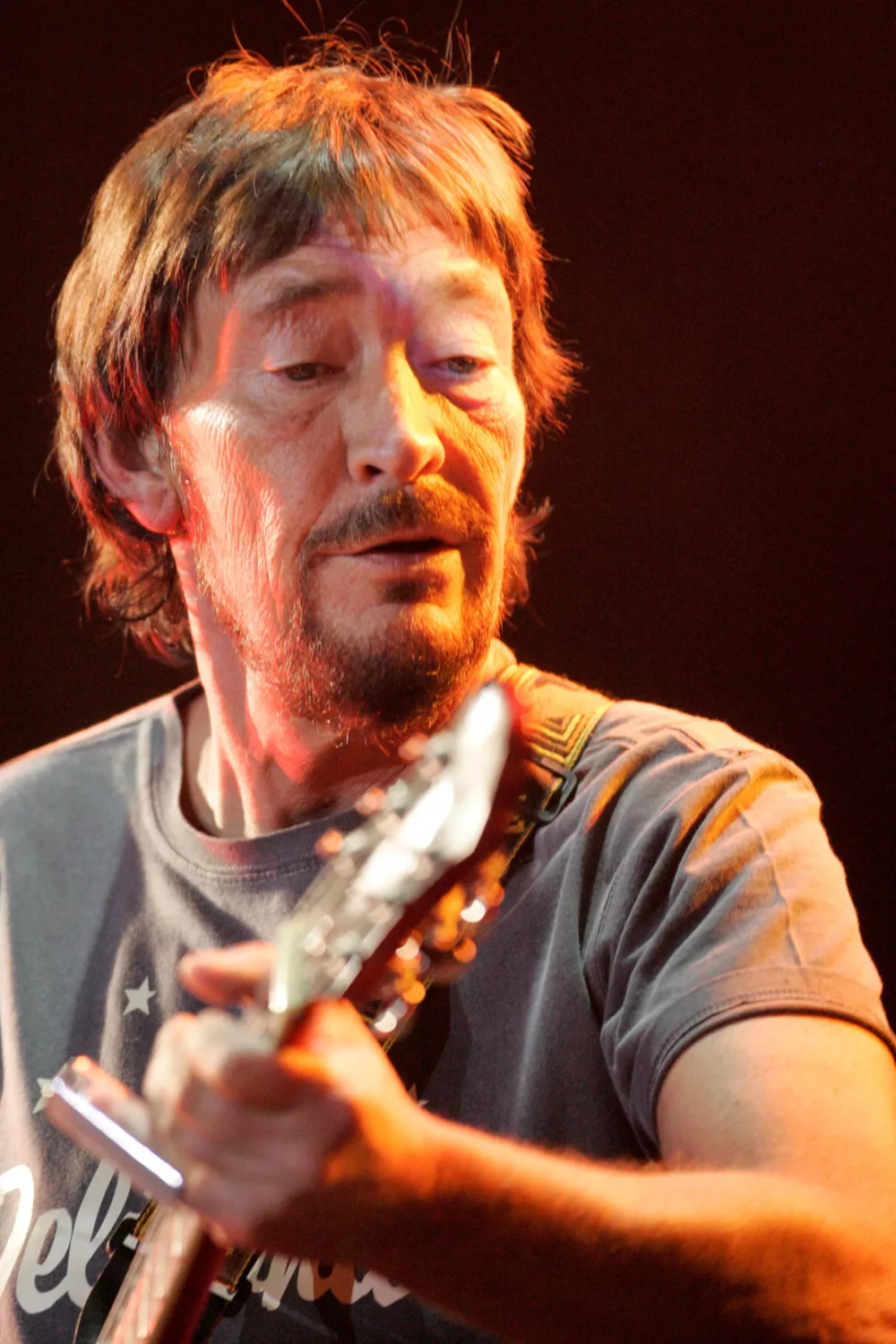 FILE PHOTO: Artist Chris Rea performs onstage in Riga, Latvia, February 22, 2008. REUTERS/Ints Kalnins/File Photo