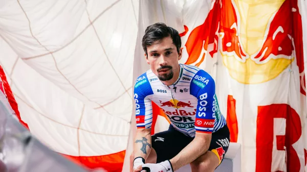 Primož Roglič of team Red Bull - BORA - hansgrohe poses for a portrait in Palma de Mallorca, Spain on December 7, 2025. // Maximilian Fries / Red Bull Content Pool // SI202512140097 // Usage for editorial use only // 