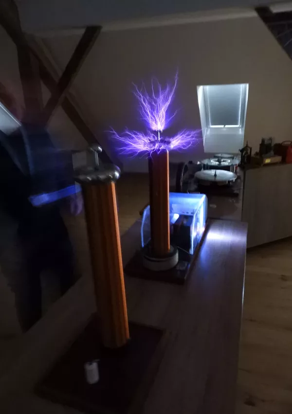 Teslini poskusi, transformator / Foto: Katja Petrovec