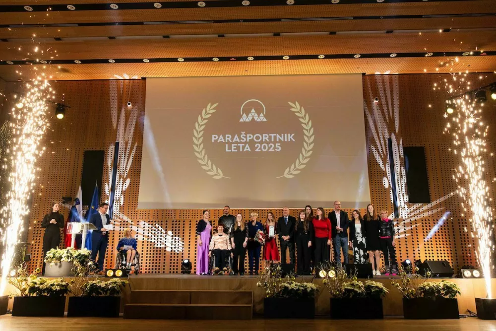 Na Brdu pri Kranju je Zveza za &scaron;port invalidov Slovenije-Slovenski paralimpijski komite že 31-ič nagradila najbolj&scaron;e v para&scaron;portu v iztekajočem letu. Foto: Vid Ponikvar