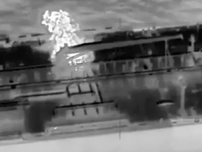 Ukrajina je z brezpilotniki uspe&scaron;no napadla in onesposobila ruski tanker Qendil.