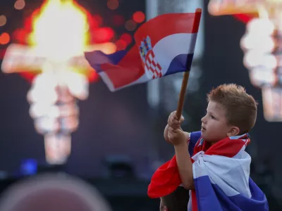 04.08.2025., Sinj - Veliki koncert Marka Perkovica Thompsona u Sinju. Photo: Matija Habljak/PIXSELL