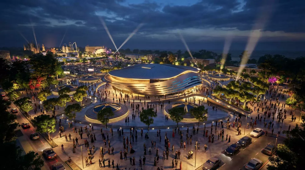  Poleg samih atrakcij resort obsega hotele, luksuzni outlet, večnamensko areno, dirkali&scaron;če ter obsežna nakupovalna in gostinska območja, kar to razvojno območje uvr&scaron;ča med ena najbolj ambicioznih turističnih destinacij v Evropi. F Dracula Land