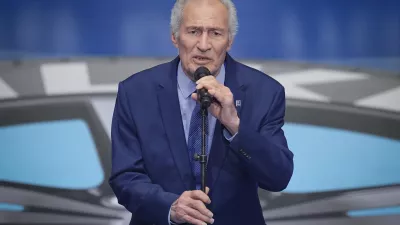 02 February 2025, Norway, Oslo: Handball: World Championship, Croatia - Denmark, final round, final, Unity Arena, Hassan Moustafa, IHF President, speaks during the award ceremony. Photo by: Soeren Stache/picture-alliance/dpa/AP Images
