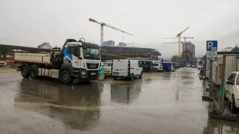 25.11.2025 - Lokacija nova avtobusna postaja Ljubljana,Vilharjeva cestaFoto: Luka Cjuha