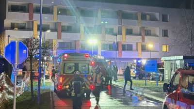 Notranje Gorice.Resevalna akcija zaradi pozara v domu starejsih v Notranjih Goricah.Foto: STA