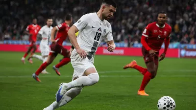  - Žan Vipotnik,- 13.10.2025. - Kvalifikacije za svetovno prvenstvo v nogometu 2026 Slovenija - Švica.//FOTO: Bojan Velikonja