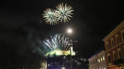 -Ognjemet, Praznovanje vstopa v Novo leto 2024.31.12.2023. -Silvestrovanje v Ljubljani na Kongresnem trgu.//FOTO: Bojan Velikonja