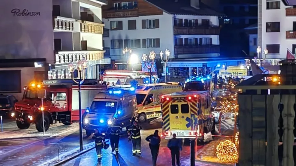 Eksplozija v Crans Montani.