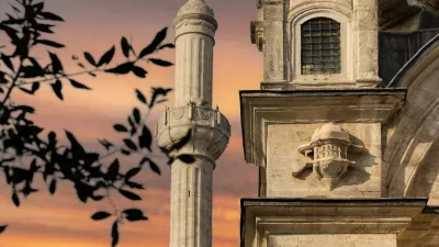The bird house on the Buyuk Selimiye Mosque in Istanbul, Turkey