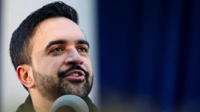 New York City Mayor Zohran Mamdani delivers a speech during his inauguration ceremony in New York City, U.S., January 1, 2026. REUTERS/Kylie Cooper
