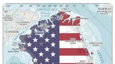 Grenlandija ameriška zastava 