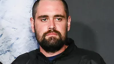 Nick Reiner arrives at the premiere of "Spinal Tap II: The End Continues" on Tuesday, Sept. 9, 2025, at The Egyptian Theatre Hollywood in Los Angeles. (Photo by Richard Shotwell/Invision/AP)