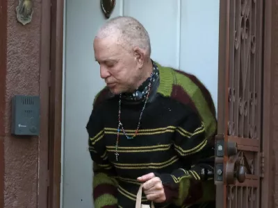 *PREMIUM-EXCLUSIVE* Los Angeles, CA First Look! A bald & unrecognizable Mickey Rourke is spotted at the home he is reportedly being evicted from. Mickey was seen taking a delivery of Taco Bell for his lunch as well as groceries from Pavilions. According to reports, the actor was served with a notice demanding he either pay ,100 in alleged past-due rent or vacate the property. After Rourke allegedly failed to comply with the notice, his landlord is said to have requested the outstanding rent, additional compensation for attorney fees, and the termination of Rourke's rental agreement.Rourke has reportedly been leasing the property since March 2025, with the eviction proceedings now said to be underway.*UK Clients - Pictures Containing ChildrenPlease Pixelate Face Prior To Publication*,Image: 1062813622, License: Rights-managed, Restrictions: uploading these now as I am still on the doorstep but another photographer is now sitting here - if he gets another delivery we may lose the exclusive., Model Release: no, Pictured: Mickey Rourke