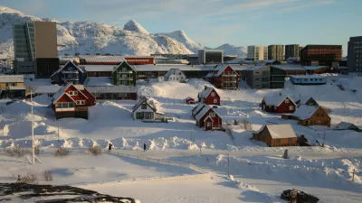 FILED - 04 February 2025, Greenland, Nuuk: View of a central part of the Greenlandic capital Nuuk with the Nuuk Center shopping and office complex (L). Seven European countries have voiced solidarity with Greenland as the United States threatens to annex the Arctic island, saying only Greenland and Denmark have the right to decide on its future. Photo: Steffen Trumpf/dpa