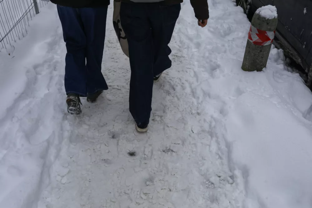 - 07.01.2026. - Reportaža o stanju v LJubljani po sneženju 6. januarja. Sneg Sneženje.//FOTO: Bojan Velikonja