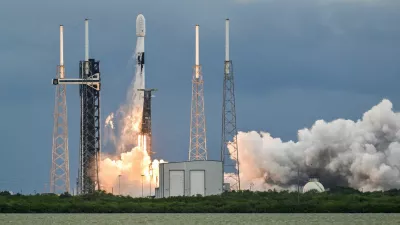 FILE PHOTO: A SpaceX Falcon 9 rocket lifts off from launch complex-40 carrying the European Space Agency Hera spacecraft on a mission to the asteroid Dimorphos, at the Cape Canaveral Space Force Station, in Cape Canaveral, Florida, U.S., October 7, 2024. REUTERS/Steve Nesius/File Photo
