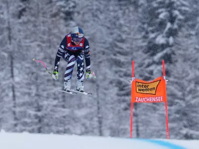 Alpine Skiing - FIS Alpine Ski World Cup - Women's Downhill - Zauchensee, Austria - January 10, 2026 Lindsey Vonn of the U.S. in action during the Women's Downhill REUTERS/Gintare Karpaviciute   TPX IMAGES OF THE DAY