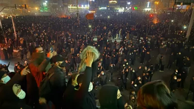 January 10, 2026, Tehran, Iran: Iranian protesters demonstrate in Tehran, Iran. The nationwide protests started in late December at Tehranâ€™s Grand Bazaar in response to worsening economic conditions. They then spread to universities and other cities, with the slogans evolving from economic grievances to political and anti-government demands. (Credit Image: © Social Media via ZUMA Press Wire)