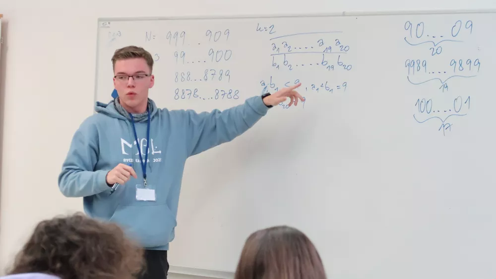 Prvi mednarodni matematični turnir IMBT, Bovec 2026, Ekaterina Chizhova / Foto: Nata&scaron;a Bucik Ozebek