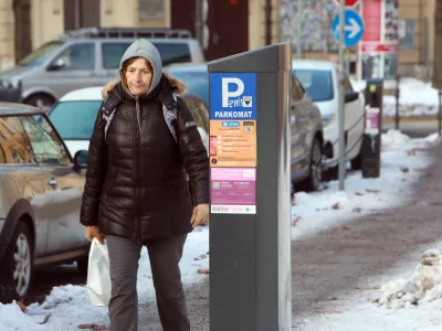 12.01.2026- parkomat, parkirninaFoto: Tomaž Skale