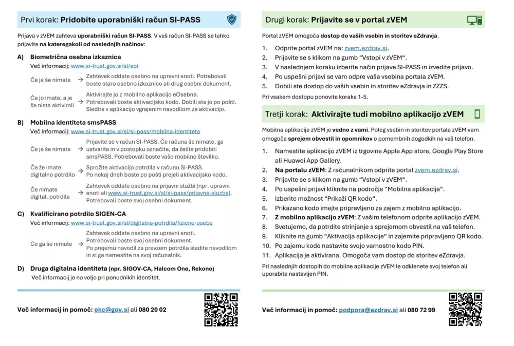 zVEM, navodila, zdravstvo / Foto: Nijz