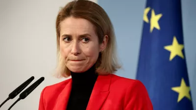 European Union High Representative for Foreign Affairs and Security Policy and European Commission Vice-President Kaja Kallas looks on, during a joint press conference with German Defence Minister Boris Pistorius (not pictured) in Berlin, Germany, January 13, 2026. REUTERS/Liesa Johannssen