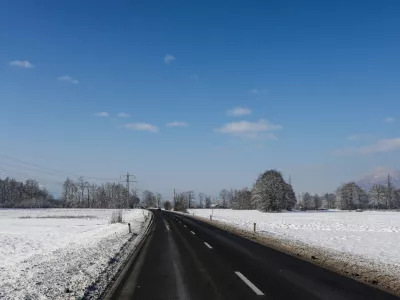 - 08.01.2026. - Obvozna cesta (biv&scaron;a Nem&scaron;ka) v Ljubljani.//FOTO: Bojan Velikonja