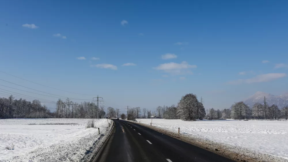 - 08.01.2026. - Obvozna cesta (biv&scaron;a Nem&scaron;ka) v Ljubljani.//FOTO: Bojan Velikonja