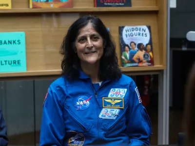 - 13.01.2023. - Sunita Lyn "Suni" Williams na obisku v Sloveniji. Center vesoljskih tehnologij Hermana Potočnika Noordung, Vitanje.//FOTO: Bojan Velikonja