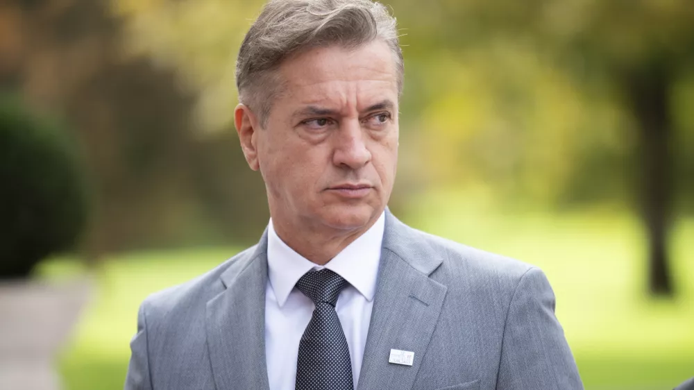 Robert Golob13.10.2025 - Uradni obisk generalnega sekretarja zveze NATOFOTO: Nik Erik Neubauer