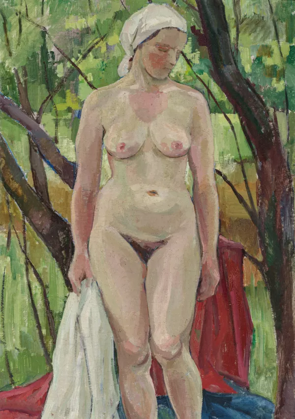 Fredy Koschitz, Ženski akt, okrog 1943, olje na platnu, Umetnostna galerija Maribor, foto Damjan &Scaron;varc / Foto: Damjan &Scaron;varc