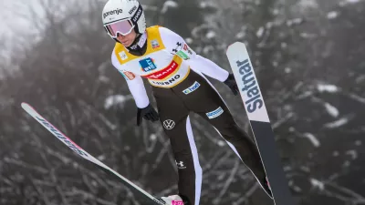- Nika Prevc,- 10.01.2026. - Svetovni pokal v smučarskih skokih za ženske, Ljubno 2026.//FOTO: Bojan Velikonja