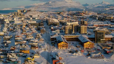 A drone view shows a general view of Nuuk, Greenland, January 15, 2026. REUTERS/Marko Djurica   TPX IMAGES OF THE DAY