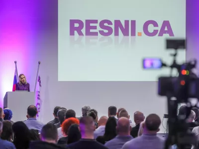 Ljubljana, Mons.Dogodek stranke Resni.ca, na katerem so predstavili kandidate stranke, strankin podmladek, strokovni svet in vizijo za prihodnost.