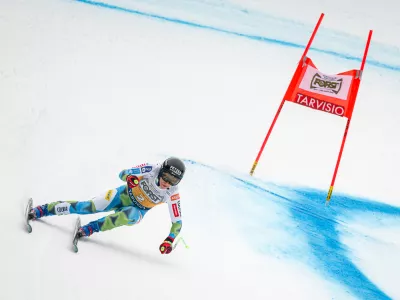 Trbiz, Di Prampero.Zenski smuk za FIS svetovni pokal.Slovenska alpska smucarka Ilka Stuhec.