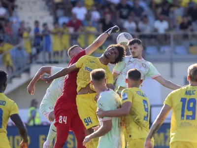 Makadji Morre Timothe Draman- 11.08.2024 - nogomet - 1. SNL - Domžale: Olimpija //FOTO: Jaka Gasar