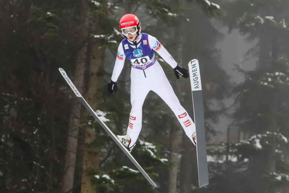 - Lisa Eder,- 10.01.2026. - Svetovni pokal v smučarskih skokih za ženske, Ljubno 2026.//FOTO: Bojan Velikonja
