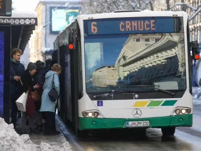 08.01.2025 - Sneg - mraz v Ljubljani - LPP - Ljubljanski potni&scaron;ki prometFoto: Luka Cjuha