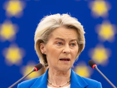 21 January 2026, France, Strasbourg: EU Commission President Ursula von der Leyen, speaks during the plenary session of the European Parliament in Strasbourg Photo: Philipp von Ditfurth/dpa