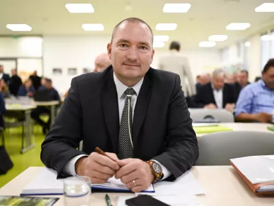 25.10. 2024 Ustanovna seja KGZS - imenovanje predsednika in ostalih organov zbornice - volitve - Kmetijsko gozdarska zbornica Slovenije. Jože Podgor&scaron;ek, predsednikFOTO: Nik Erik Neubauer