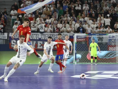 Slovenija &Scaron;panija23.1.2026 - UEFA Futsal Euro 2026 LjubljanaFoto: Luka Cjuha