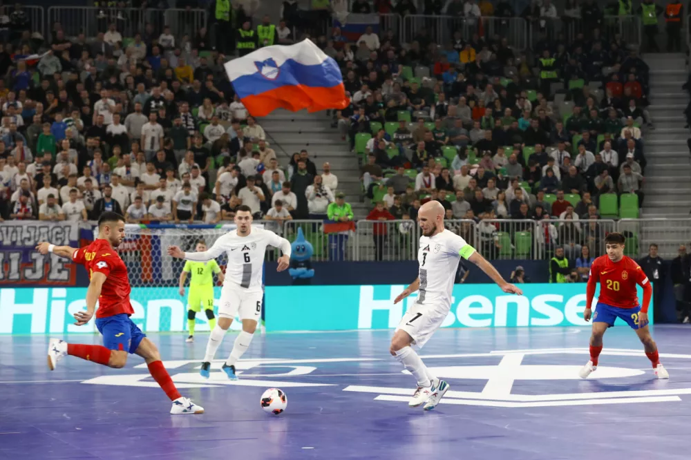 Slovenija &Scaron;panija23.1.2026 - UEFA Futsal Euro 2026 LjubljanaFoto: Luka Cjuha