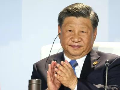 FILED - 24 August 2023, South Africa, Johannesburg: China's President Xi Jinping attends the 15th BRICS Business Summit. Xi Jinping will not be attending the upcoming summit of the BRICS group of emerging economies, Foreign Ministry spokeswoman Mao Ning announced in Beijing on Wednesday. Photo: -/Kremlin/dpa - Nutzung nur nach vertraglicher Vereinbarung