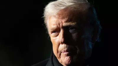 FILE - President Donald Trump speaks before departing on Marine One from the South Lawn of the White House, Jan. 20, 2026, in Washington. (AP Photo/Alex Brandon, File)